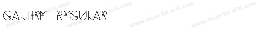 Galtire Regular字体转换